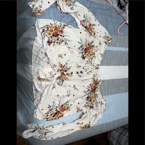 Off the shoulder floral top